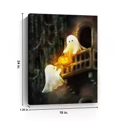 Ghostly Sweethearts Canvas Art Print