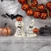 Ghosts and Jack-O-Lanterns Figurines, Set of 2