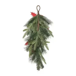 Gilded Poinsettia Christmas Swag