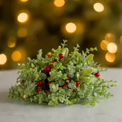 Glitter Boxwood Christmas Orb