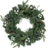 Glitter Frost Berry Pine Christmas Wreath