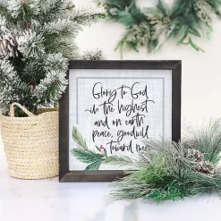 Glory to God Framed Wall Plaque