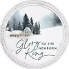 Glory to the Newborn King Round Wall Plaque