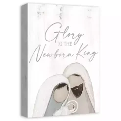Glory to the Newborn King Canvas Art Print