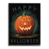 Glowing Happy Jack-O-Lantern Canvas Wall Art
