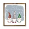 Gnome for the Holidays Framed Wood Wall Plaque