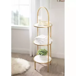 Gold Arched 3-Tier Plant Stand