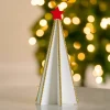 Gold Beaded Wood Christmas Tree, 13 in.