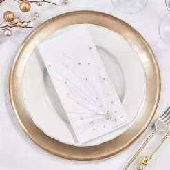Gold Cascading Firework Napkins, Set of 4