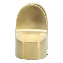 Gold Ceramic Curved Bookends