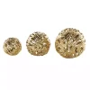 Gold Cut-Out Metal Orbs, Set of 3