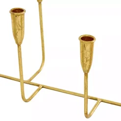 Gold Iron Taper Candle Holder