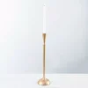 Gold Metal Taper Candle Holder, 18 in.