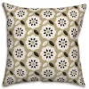 Gold Mod Flowers Indoor/Outdoor Pillow