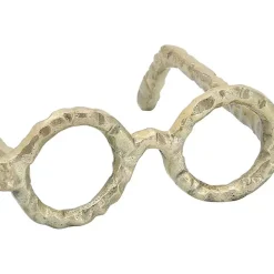 Gold Round Eye Glasses Sculpture