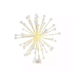 Gold Starburst Snowflake LED Tree Topper