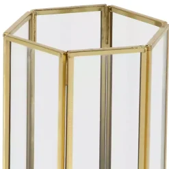 Golden Geometric 3-pc. Decorative Lantern Set