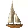 Golden Mango Wood Sailboat, 16 in.