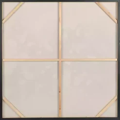 Golden Watercolor Framed Canvas Art Print