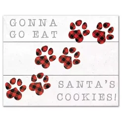 Gonna Go Eat Santa's Cookies Canvas Art Print