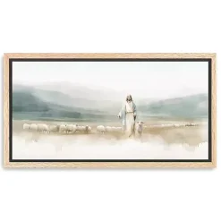 Good Shepherd Framed Canvas Art Print
