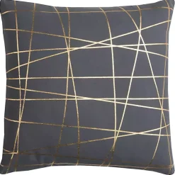 Gray Abstract Lines Pillow