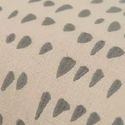 Gray and Natural Animal Patterned Lumbar Pillow