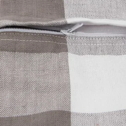 Gray and White Check Pillow Covers, Set of 4