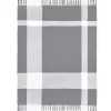 Gray and White Plaid Organic Cotton Throw