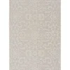 Gray Auckland Damask Outdoor Area Rug, 7x9