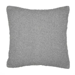 Gray Boucle Handwoven Pillow