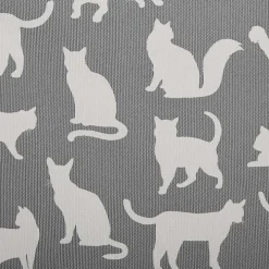 Gray Cats Meow Rectangular Storage Bin, 14 in.