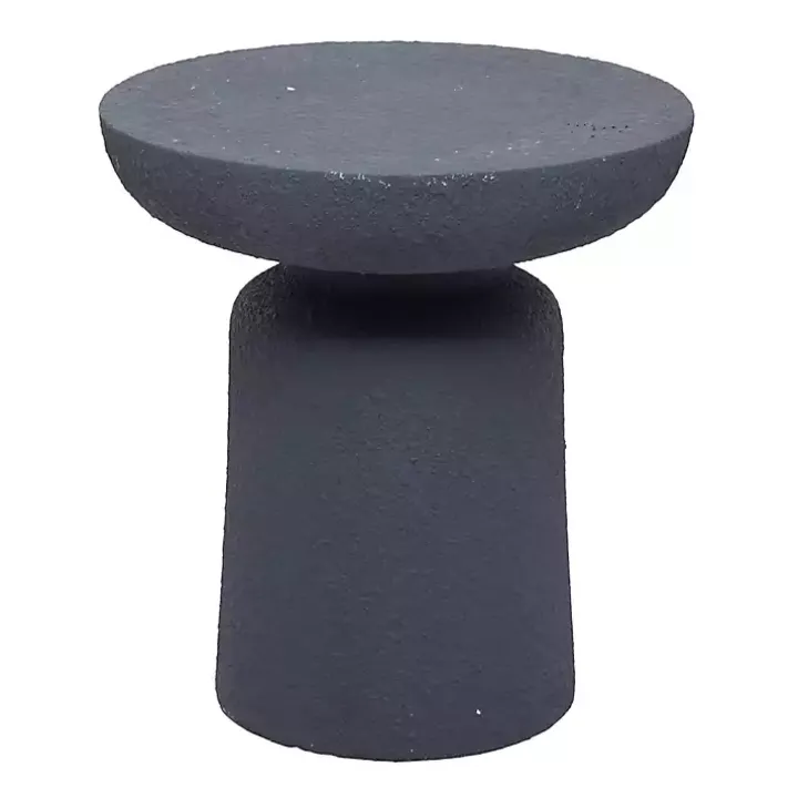 Gray Ceramic Round Top Garden Stool