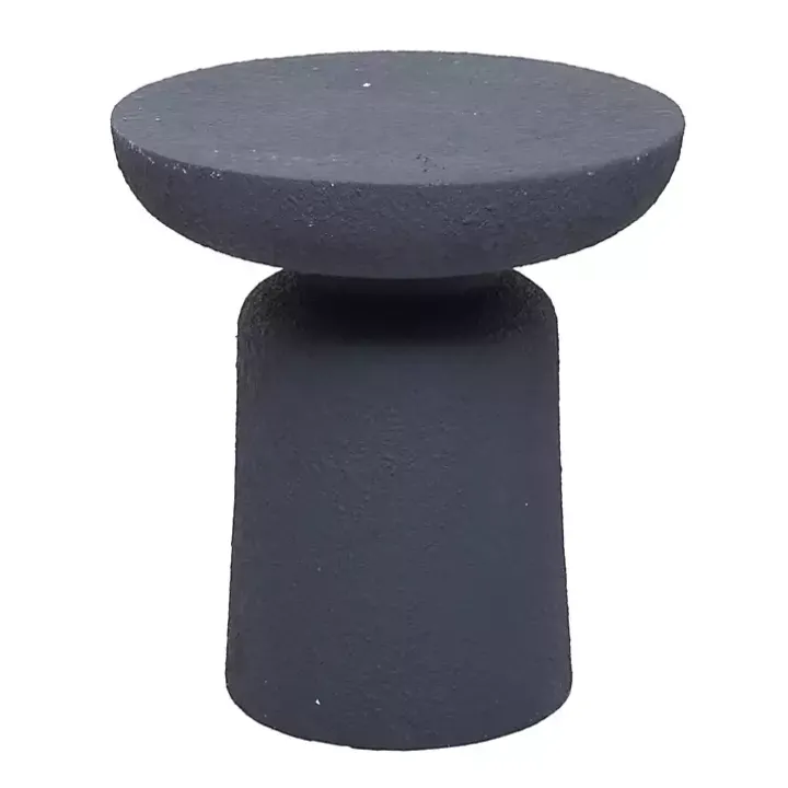 Gray Ceramic Round Top Garden Stool