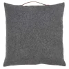 Gray Chenille Handle Pillow