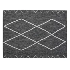 Gray Connected Diamond Outdoor Area Rug, 8x10