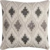 Gray Diamond Textured Pillow