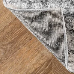 Gray Distressed Power Loomed Area Rug, 12x15