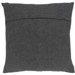 Gray Embroidered Sheep Accent Pillow