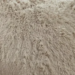 Gray Faux Fur Lumbar Pillow