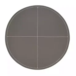Gray Faux Leather Placemats, Set of 4