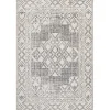 Gray Geometric Medallion Washable Area Rug, 5x8