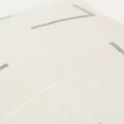 Gray Geometric Woven Lines Throw Pillow