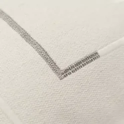 Gray Geometric Woven Lines Throw Pillow