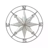 Gray Iron Compass Outdoor Plaque