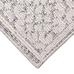 Gray Leopard Border Outdoor Area Rug, 5x7