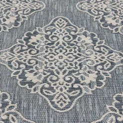 Gray Medallion Devora Indoor/Outdoor Area Rug, 7x9