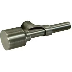 Gray Metal Blackout Finial Curtain Rod, 72 in.