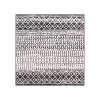 Gray Moroccan Pattern Square Area Rug, 6 ft.