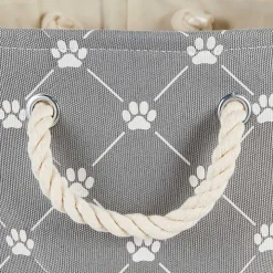 Gray Paw Trellis Rectangle Basket, 16 in.